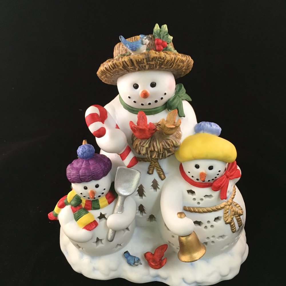 Vintage PartyLite Snowbell Tealight candle holder